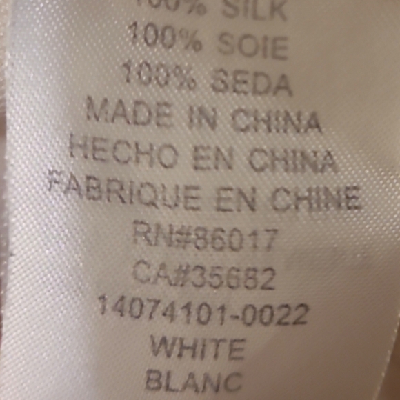 Belted Blazer Jacket 100% Silk by Bebe Cream Size 6 NWOT - Picture 13 of 14